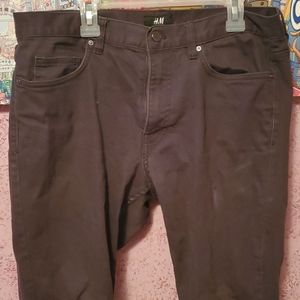 Men's Skinny Fit Dark Gray Jeans